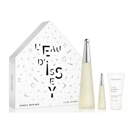 comprar perfumes online ISSEY MIYAKE L´EAU D´ISSEY EDT 100 ML + EDT 10 ML + B/LOC 50 ML SET REGALO mujer