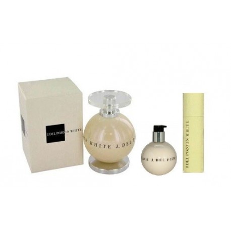 comprar perfumes online JESUS DEL POZO IN WHITE EDT 100ML + EDT 7ML + EDT 4ML SET REGALO mujer