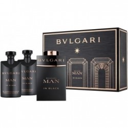 comprar perfumes online hombre BVLGARI MAN IN BLACK EDP 60 ML + A/S 40 ML + S/ GEL 40 ML SET REGALO