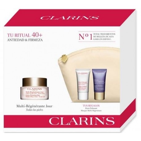 CLARINS MULTI REGENERANTE CREMA DIA  T/P 50 ML + 2 MUESTRAS SET NECESER