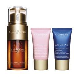 CLARINS DOUBLE SERUM 30 ML + MULTI ACTIV. JOUR 15 ML + MULTI ACTIVE NIGHT 15 ML SET