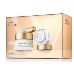 ANNE MOLLER ROSAGE CREME RICA REPARADORA 50 ML + CR.NOCHE 15 ML + AC. HIALURONICO 5 ML SET REGALO