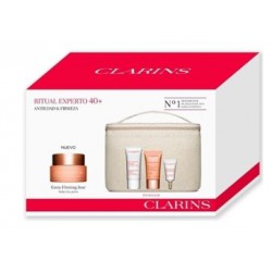 CLARINS EXTRA FIRMING JOUR CRÈME FERMETÉ ANTI-RIDES PEAUX ESTUCHE+3 REGALOS