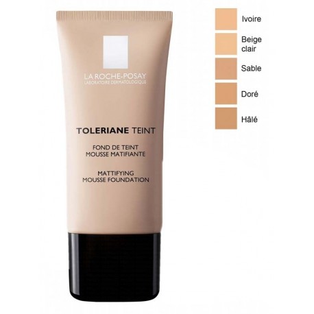 LA ROCHE POSAY TOLERIANE 02 BEIGE CLAIR TEINT MOUSSE MATIFICANTE 30 ML