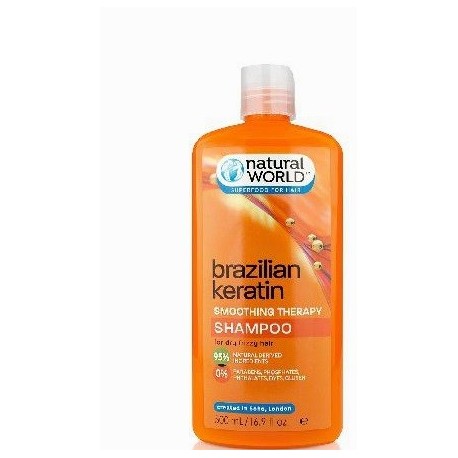 comprar acondicionador NATURAL WORLD BRAZILIAN KERATIN OIL SMOOTHING THERAPY SHAMPOO 500 ML