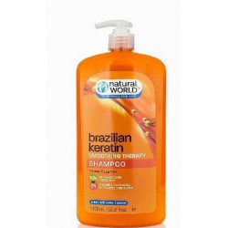comprar acondicionador NATURAL WORLD BRAZILIAN KERATIN OIL SMOOTHING THERAPY SHAMPOO 1000 ML