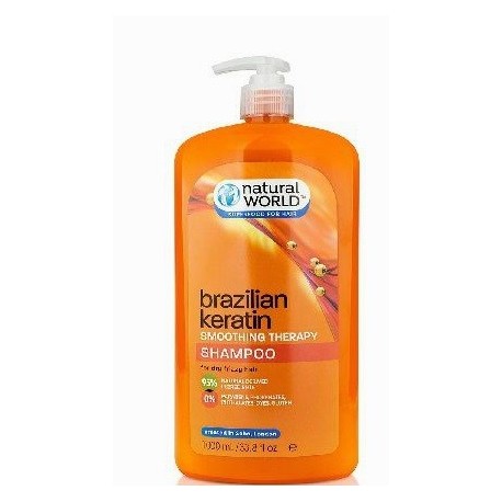 comprar acondicionador NATURAL WORLD BRAZILIAN KERATIN OIL SMOOTHING THERAPY SHAMPOO 1000 ML