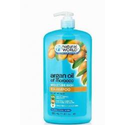 comprar acondicionador NATURAL WORLD MOROCCAN ARGAN OIL MOISTURE RICH SHAMPOO 1000 ML