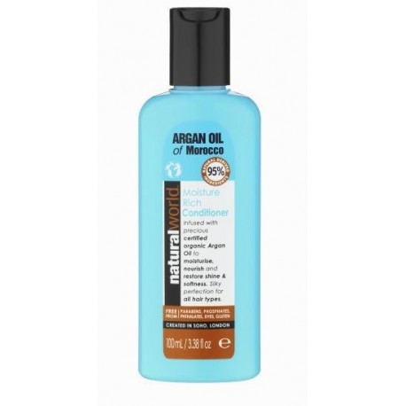 comprar acondicionador NATURAL WORLD MOROCCAN ARGAN OIL MOISTURE RICH CONDITIONER 100 ML