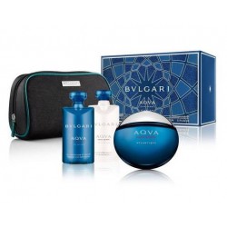 comprar perfumes online hombre BVLGARI AQVA ATLANTIQUE EDT 100 ML + A/SHAVE 75 ML + GEL 75 ML + NECESER SET