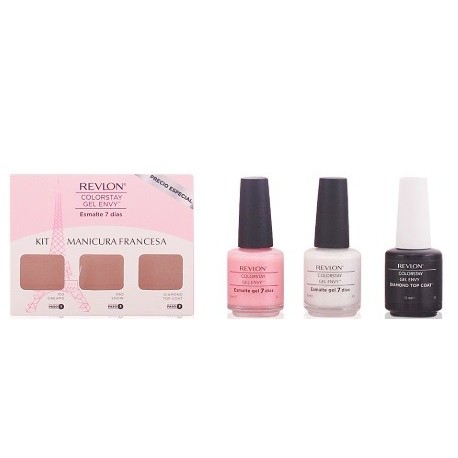 REVLON COLORSTAY GEL ENVY MANICURA FRANCESA 3PIEZAS