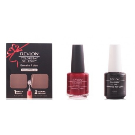 REVLON COLORSTAY GEL ENVY DUO TOP COAT Y ESMALTE ROJO CORAL 030