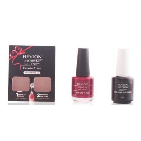 REVLON COLORSTAY GEL ENVY DUO TOP COAT Y ESMALTE ROJO FLASH 109