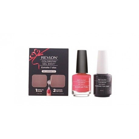 REVLON COLORSTAY GEL ENVY DUO TOP COAT Y ESMALTE ROSA CHIC 090