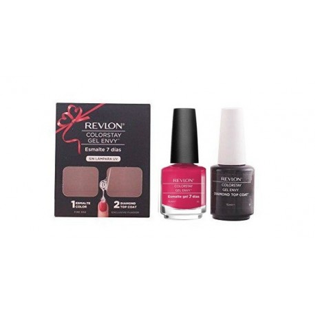 REVLON COLORSTAY GEL ENVY DUO TOP COAT Y ESMALTE ROSA NOCHE 111