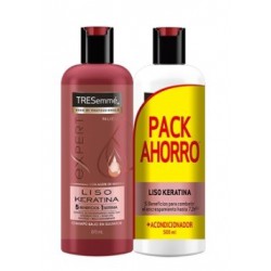 comprar acondicionador TRESEMME PACK LISO KERATINA CHAMPU 675ML+ACONDICIONADOR 500ML