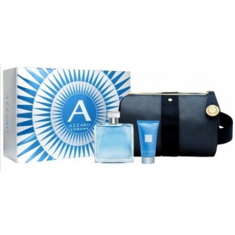 comprar perfumes online hombre AZZARO CHROME ESTUCHE EDT 50 ML+SHAMPOO 50 ML+NECESER