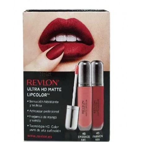 REVLON HD MATTE LIPCOLOR DUOPACK 640 EMBRACE + 635 PASSION