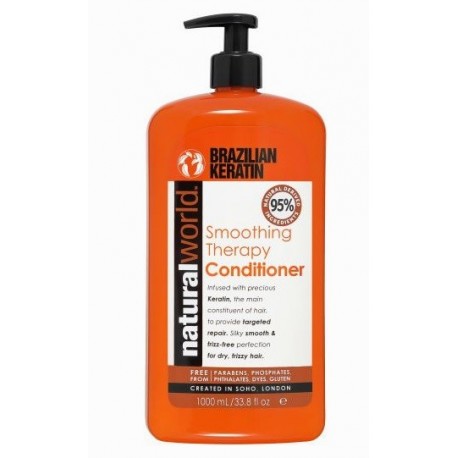 comprar acondicionador NATURAL WORLD BRAZILIAN KERATIN OIL SMOOTHING THERAPY CONDITIONER 1000 ML
