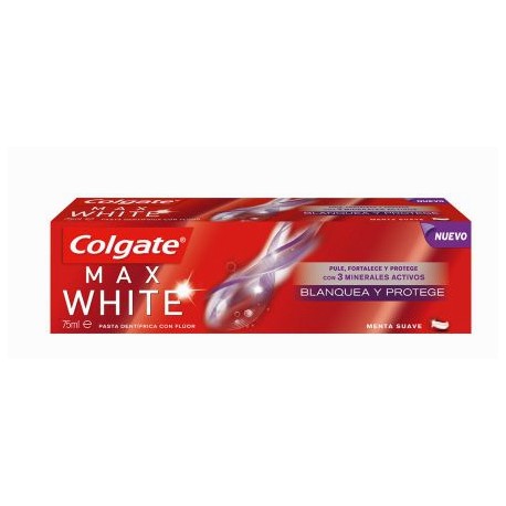 COLGATE MAX WHITE PROTEGE Y BLANQUEA PASTA DENTÍFRICA 75 ML danaperfumerias.com/es/