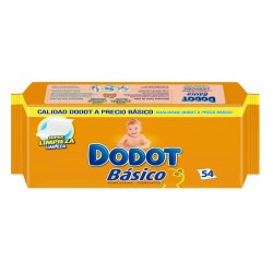 comprar productos higiene DODOT TOALLITAS BASICO RECAMBIO 54 UNIDADAES