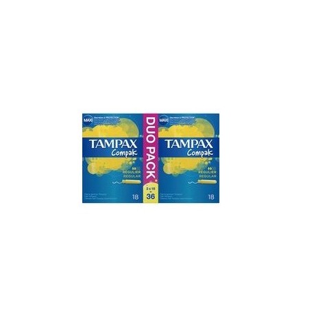 TAMPAX COMPAK TAMPONES REGULAR 36 UNIDADES danaperfumerias.com/es/