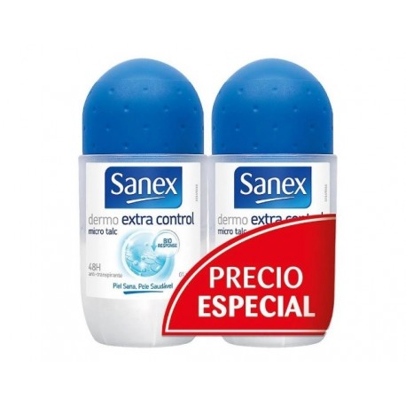 SANEX DERMO EXTRA CONTROL DESODORANTE ROLL ON 2X50 ML danaperfumerias.com/es/