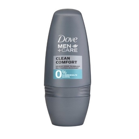 Comprar productos de hombre DOVE MEN DESODORANTE CLEAN CONFORT 0% ROLL ON 50 ML danaperfumerias.com