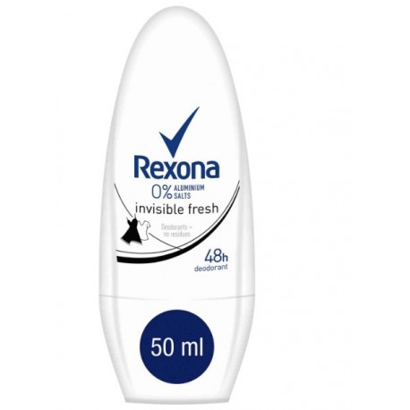 REXONA INVISIBLE FRESH 0% ALUMINIO DESODORANTE ROLL ON 50 ML danaperfumerias.com/es/