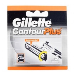 GILLETTE CONTOUR PLUS CARGADOR 5 RECAMBIOS danaperfumerias.com/es/