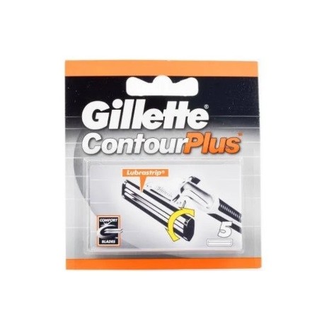 GILLETTE CONTOUR PLUS CARGADOR 5 RECAMBIOS danaperfumerias.com/es/