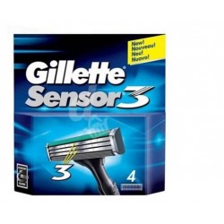 GILLETTE SENSOR3 RECAMBIOS 4 UNIDADES danaperfumerias.com/es/