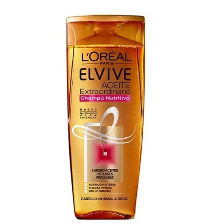 L'OREAL ELVIVE ACEITE EXTRAORDINARIO CABELLO SECO CHAMPU 370ML danaperfumerias.com/es/
