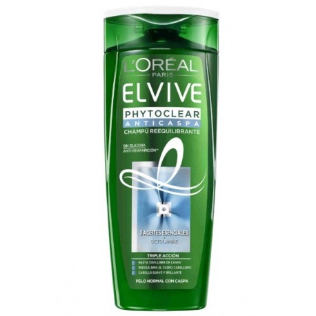 L'OREAL ELVIVE PHYTOCLEAR CHAMPU ANTICASPA CABELLOS NORMALES 370ML danaperfumerias.com/es/