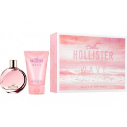 comprar perfumes online HOLLISTER WAVE FOR WOMAN EDT 100ML + S/GEL 100 ML SET REGALO mujer