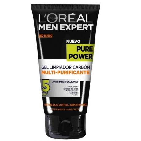 L'OREAL MEN EXPERT PURE POWER GEL LIMPIADOR 150ML