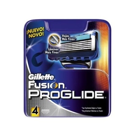 GILLETTE FUSION PROGLIDE MANUAL CARGADOR 4 UNIDADES danaperfumerias.com/es/