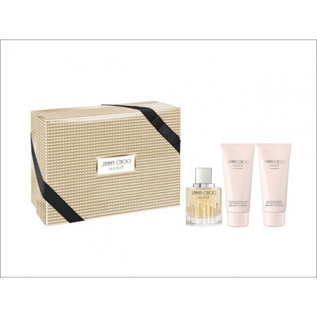 comprar perfumes online JIMMY CHOO ILLICIT EDP 100 ML + B/L 100 ML + S/G 100 ML SET REGALO mujer