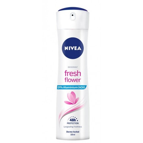 NIVEA FRESH FLOWER DESODORANTE 0% ALUMINIO SPRAY 150ML danaperfumerias.com/es/