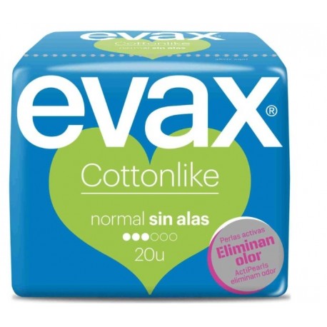 EVAX COTTONLIKE COMPRESAS NORMAL SIN ALAS 20 UNIDADES danaperfumerias.com/es/