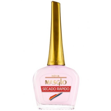 MASGLO ESMALTE UÑAS SECADO RAPIDO  NOVIA 13.5ML