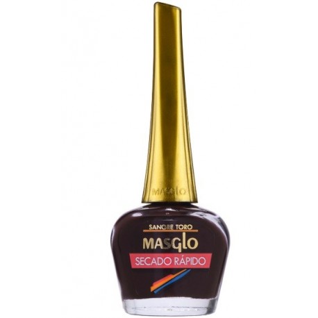 MASGLO ESMALTE UÑAS SECADO RAPIDO  SANGRE TORO 13.5ML