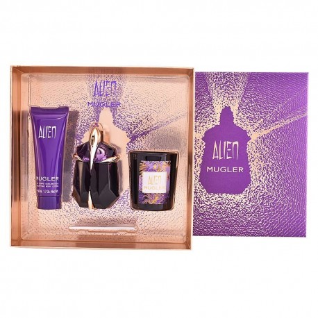 comprar perfumes online THIERRY MUGLER ALIEN EDP 30 ML + B/L 50 ML + VELA PERFUMADA SET REGALO mujer