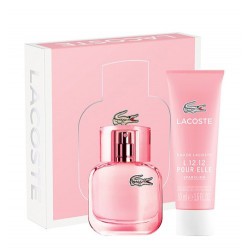 comprar perfumes online LACOSTE EAU DE L.12.12 POUR ELLE SPARKLING EDT 90 ML VAPO + S/GEL 150 ML SET mujer