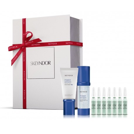 SKEYNDOR POWER OXYGEN CREAM P/S 50 ML + SERUM 30 ML + UNIQ CURE SOS RECOVERING 7X 2 ML SET