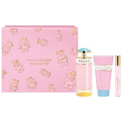 Comprar perfumes online set PRADA CANDY SUGAR POP EDP 80 ML + BODY LOTION 75 ML+ EDP ROLL-ON 10ML