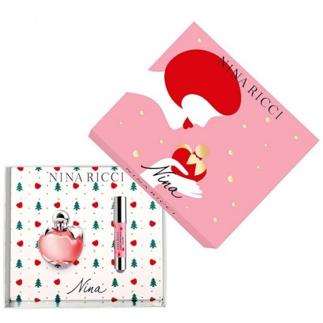 Comprar perfumes online set NINA RICCI NINA EDT 80 ML VAPO + LIPSTICK MATTE FANCY PINK