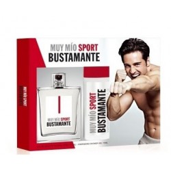 Comprar perfumes online set BUSTAMANTE MUY MIO SPORT EDT VAPORIZADOR 100ML + GEL DUCHA 75 ML SET REGALO
