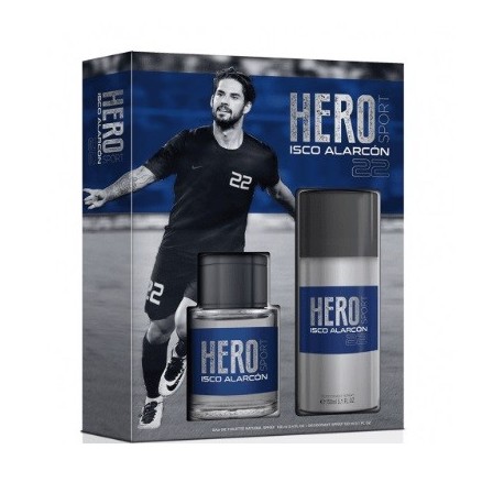 comprar perfumes online hombre ISCO ALARCON HERO SPORT EDT VAPO+ DESODORANTE 150ML SET REGALO