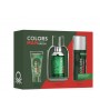 Comprar perfumes online set BENETTON COLORS GREEN MEN EDT 100ML VAPORIZADOR+DEO150ML+GEL 75ML SET REGALO